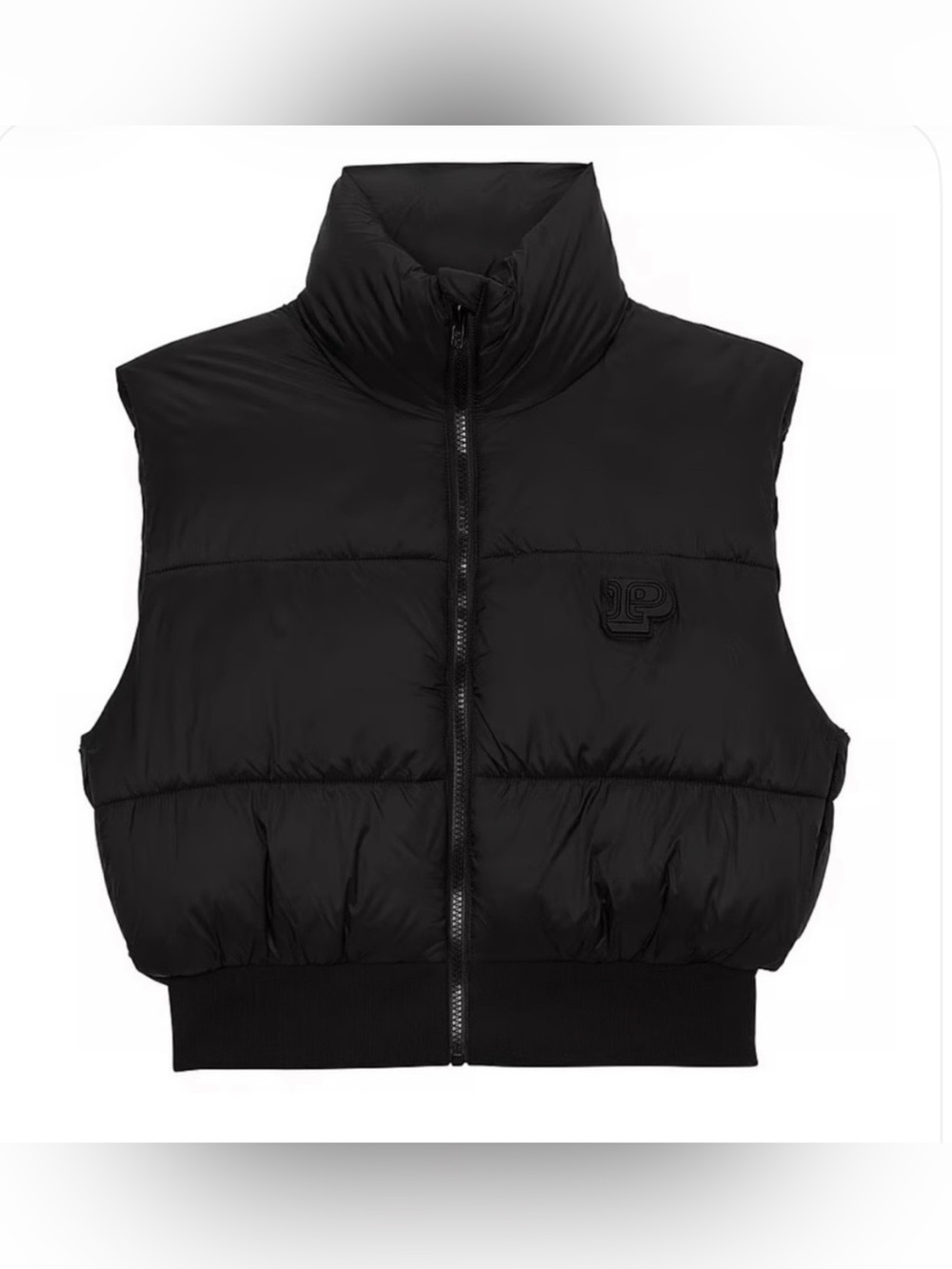 PINK Victoria's Secret Black Quilted Puffer Vest